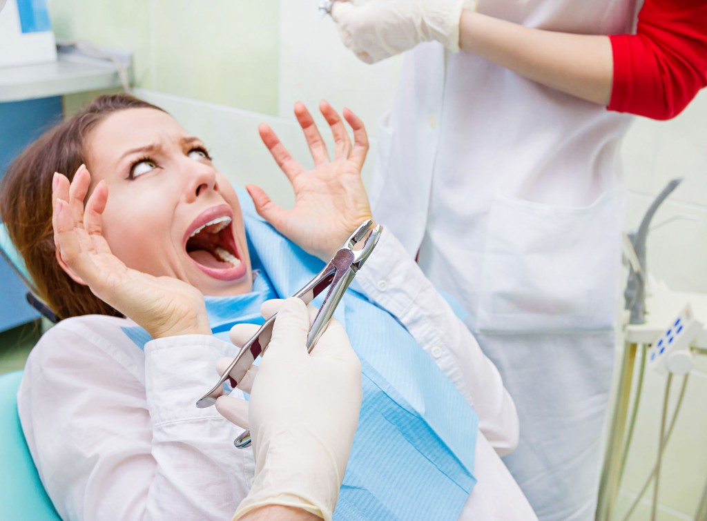 Patient scared of dental procedure